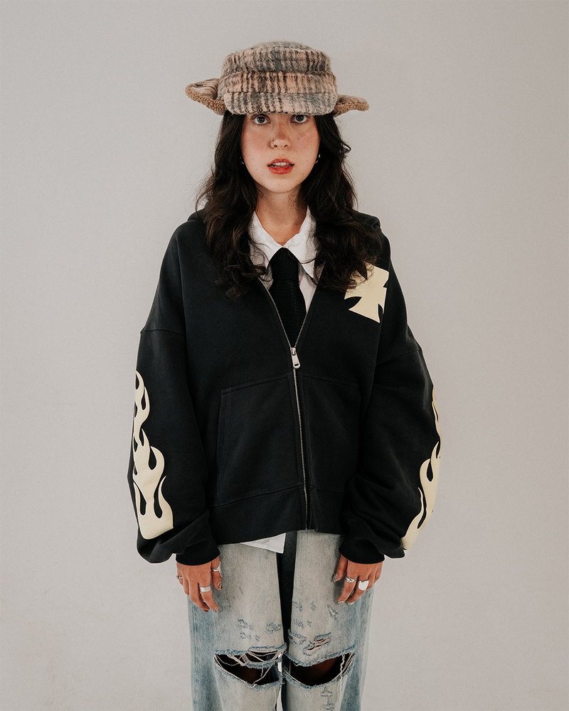 ASH “FOUND GOD” ZIP UP
